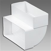 DEN BRAVEN Koleno vertikální ploché 90°C  2x55x110 bílé VE11830